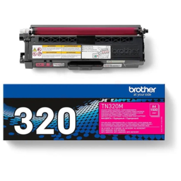 Brother TN320M / TN 320M Magenta Toner - Laser toner Rød