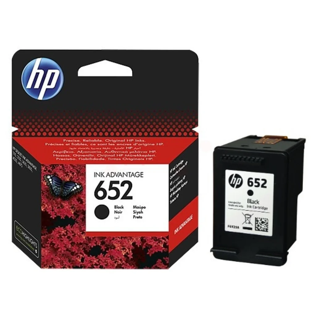 HP 652 Bläckpatron Svart