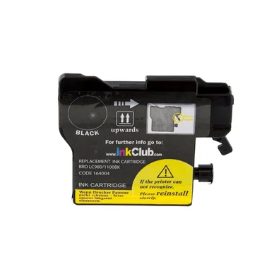 Bläckpatron svart, ersätter Brother LC1100BK