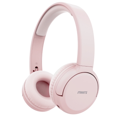 Streetz Streetz BT210 Bluetooth hovedtelefoner, mic, foldable, pink BT210-PNK Modsvarer: N/A