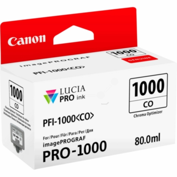 Canon Blekkpatron chroma optimizer, 80 ml PFI-1000CO Tilsvarer: N/A