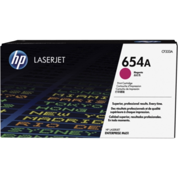 HP HP 654A Tonerkassett Magenta CF333A Tilsvarer: N/A