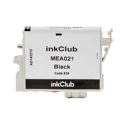 inkClub Blækpatron sort, erstatter Epson T0551 MEA021 Modsvarer: T0551