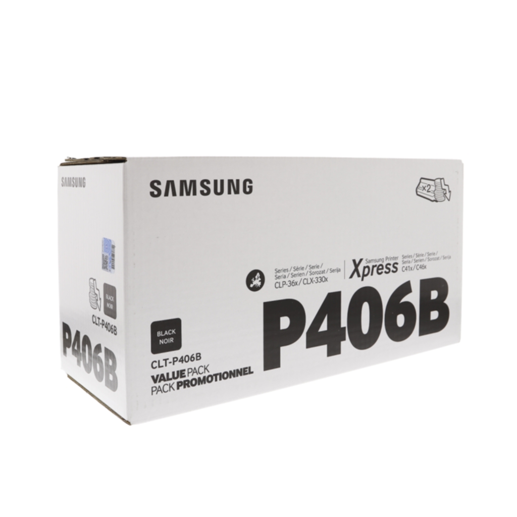 Samsung Tonerkassett svart 1.500 sider x 2 CLT-P406B Tilsvarer: N/A