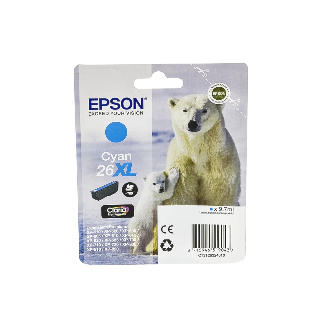Epson 26XL Bläckpatron Cyan