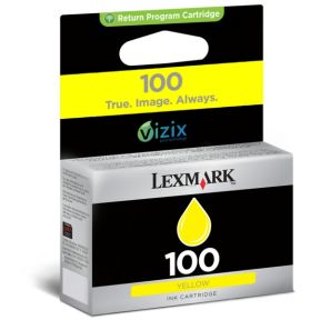 Lexmark 100 Blækpatron gul, 200 sider