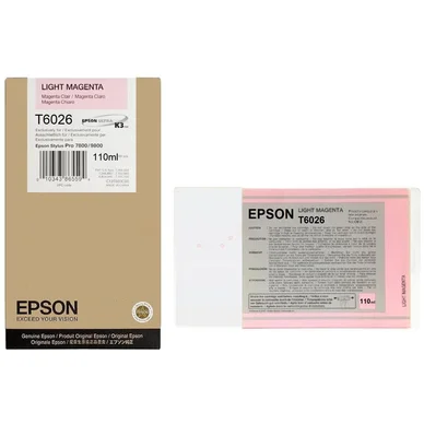 Epson Epson T6026 Blækpatron Ljus magenta T6026 Modsvarer: N/A billede