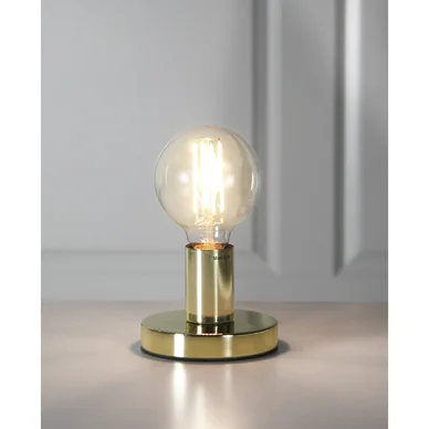 Lampfot i metall E27 mässing