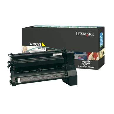 Lexmark Tonerkassette gul 6.000 sider return C7700YS Modsvarer: N/A