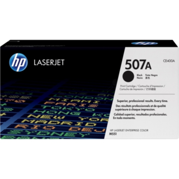 HP HP 507A Tonerkassett Svart CE400A Tilsvarer: N/A