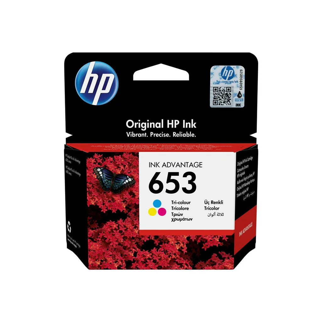 HP 653 Bläckpatron Tre-färg