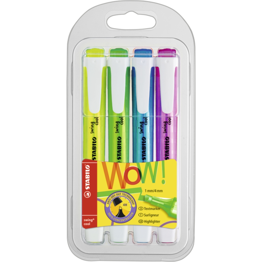 STABILO Swing Cool, 4/fp
