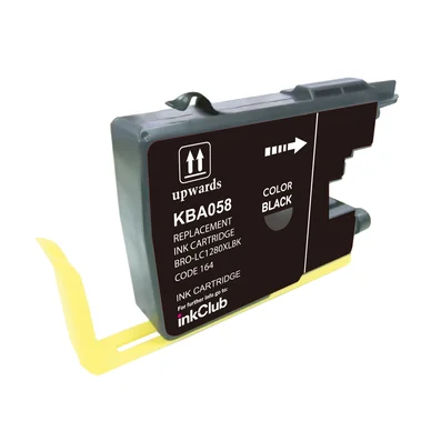 inkClub Blækpatron sort, erstatter Brother LC1280XL-BK KBA058 Modsvarer: LC1280XLBK