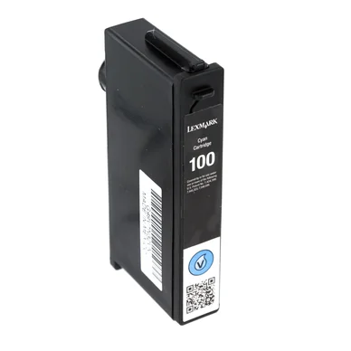 Lexmark 100 Bläckpatron cyan, 200 sidor