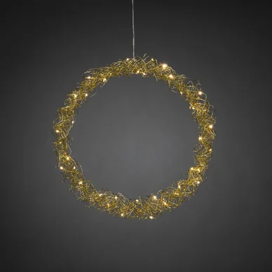 Konstsmide Krans mässing, 40 LED 45 cm Konstsmide Krans mässing, 40 LED 45 cm