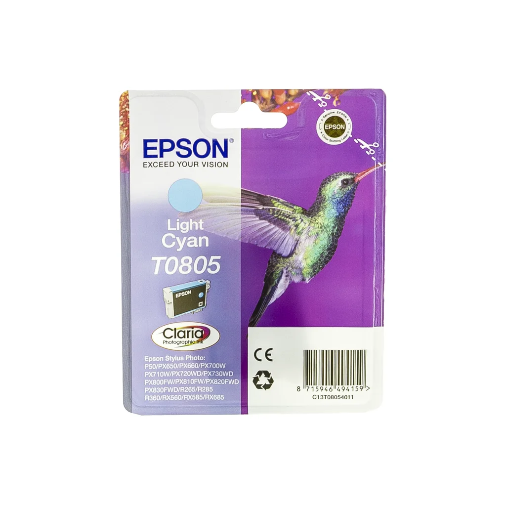Epson T0805 Bläckpatron Ljus cyan