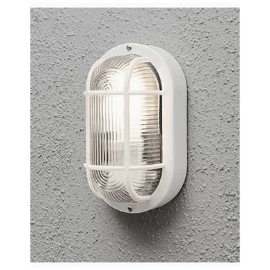 Konstsmide Elmas vägglykta. Vit 7650-200