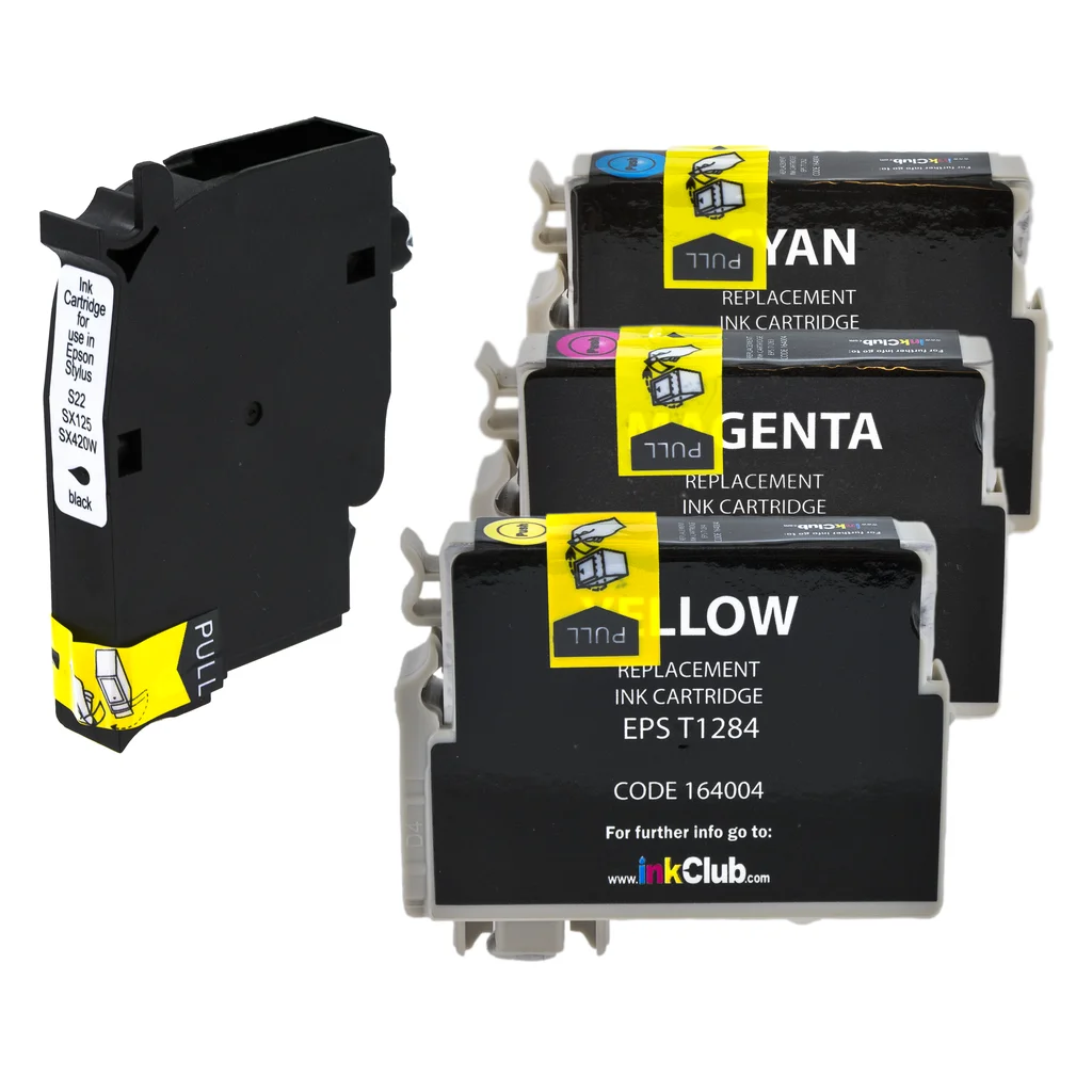 inkClub Multipack bläckpatroner - ersätter Epson T1285 BK/C/M/Y KEA03-4 ersätter T1285