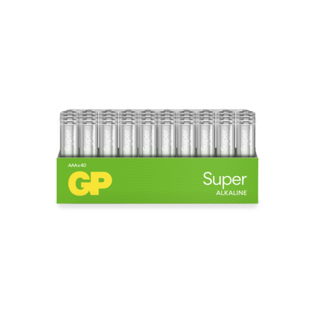 GP Super Alkaline AAA/LR03 batteri, 40-pk
