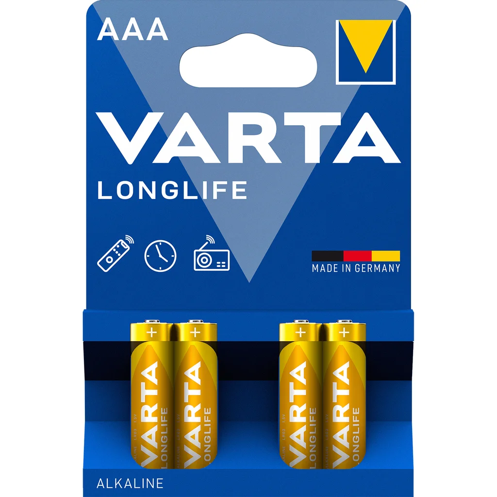 Varta Longlife batteri - AAA, 4-Pack