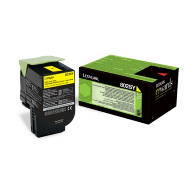 Lexmark 802SY Tonerkassett Gul