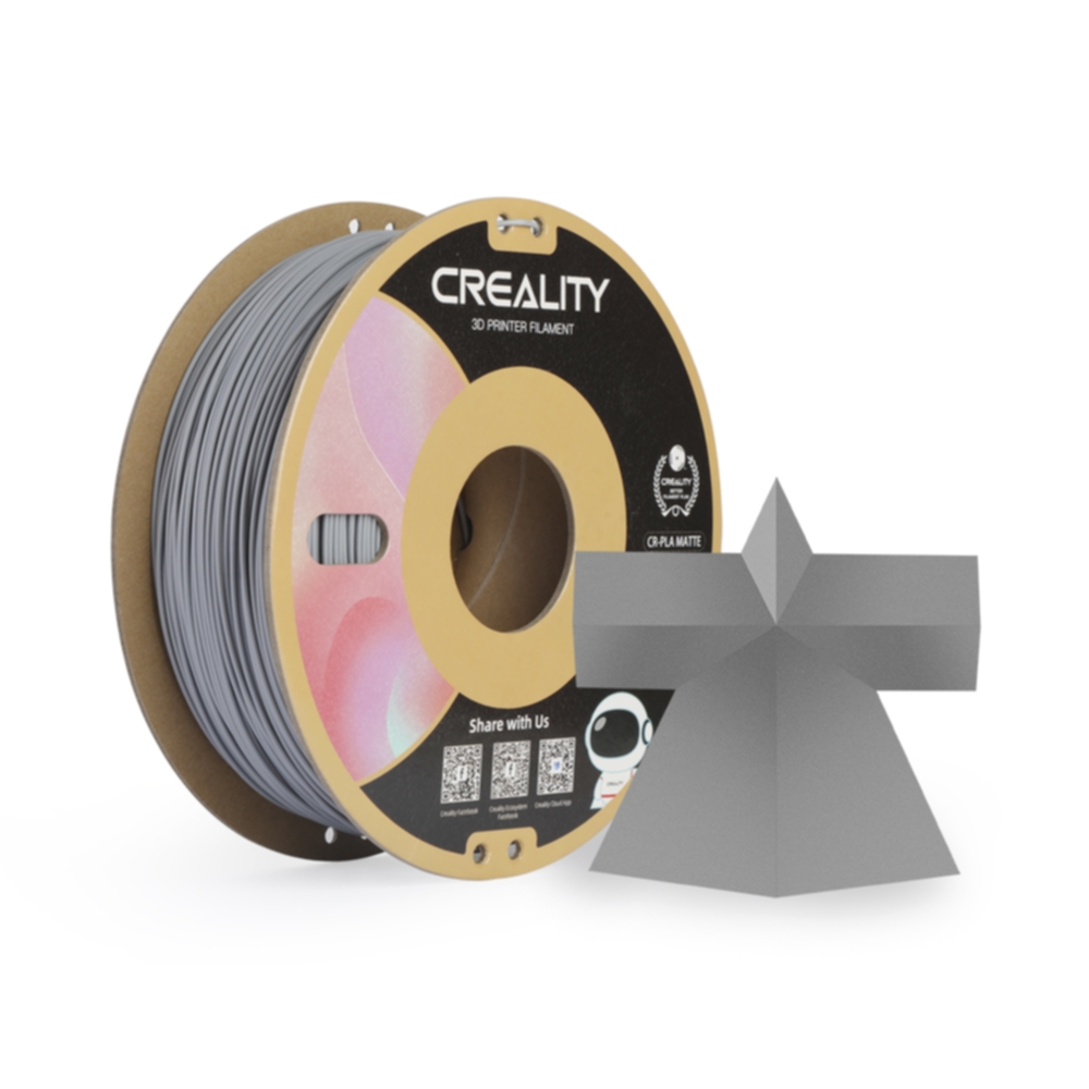 Creality Creality Creality CR-PLA Matte - 1.75mm - 1kg Matte Grey PLA-filament,3D skrivarförbrukning