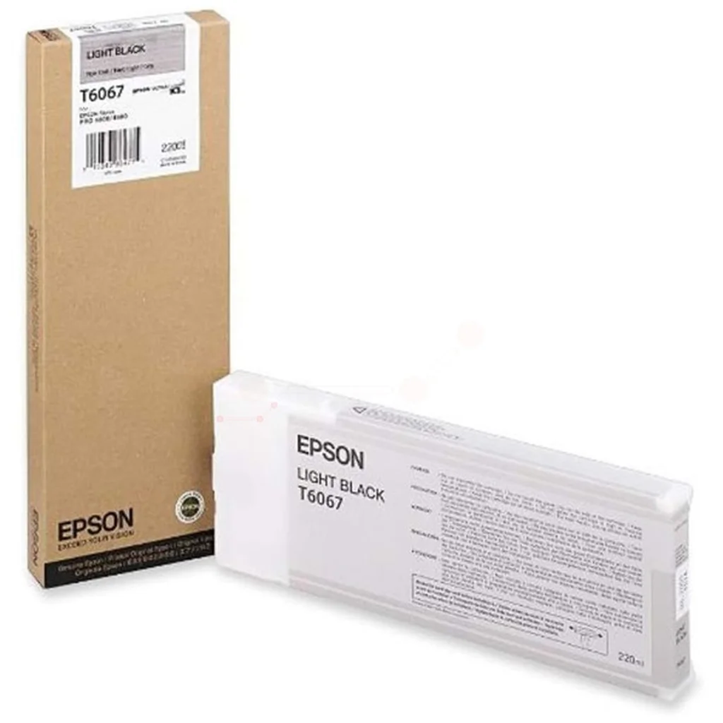 Epson T6067 Bläckpatron Ljussvart
