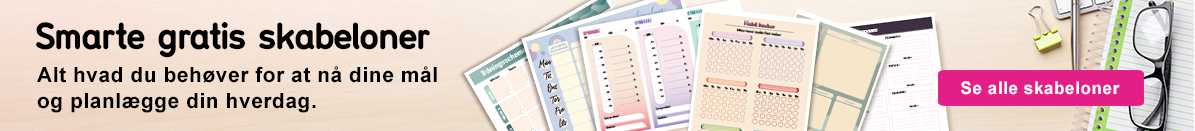 En klikbar banner, der leder til gratis skabeloner