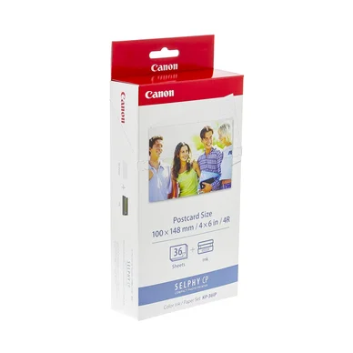 CANON KP-36IP, Bläck + fotopapper vykort, 10x15 cm