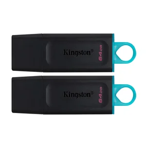 64GB USB3.2 Gen 1 DataTraveler Exodia (black + teal) - 2 Pcs