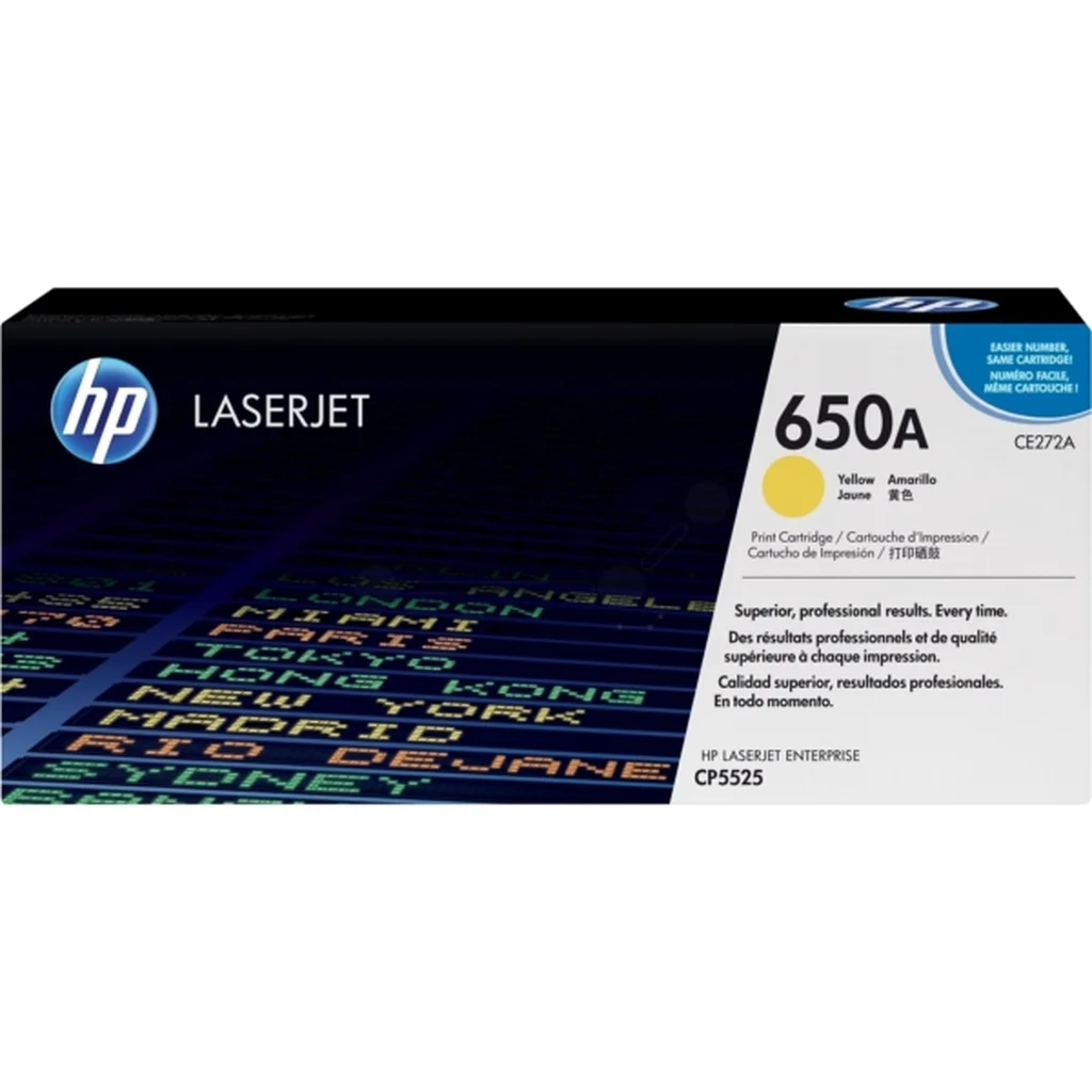 HP 650A Tonerkassett Gul