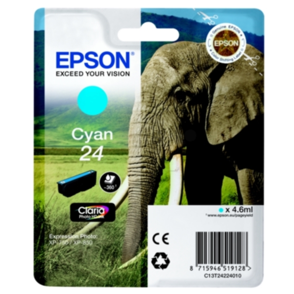 Epson Epson 24 Blekkpatron cyan T2422 Tilsvarer: N/A