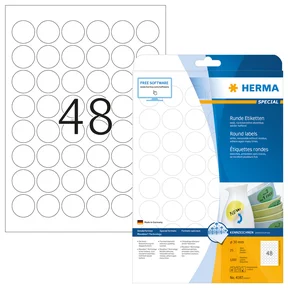 Etikett HERMA Movables A4 Ø30mm (25)