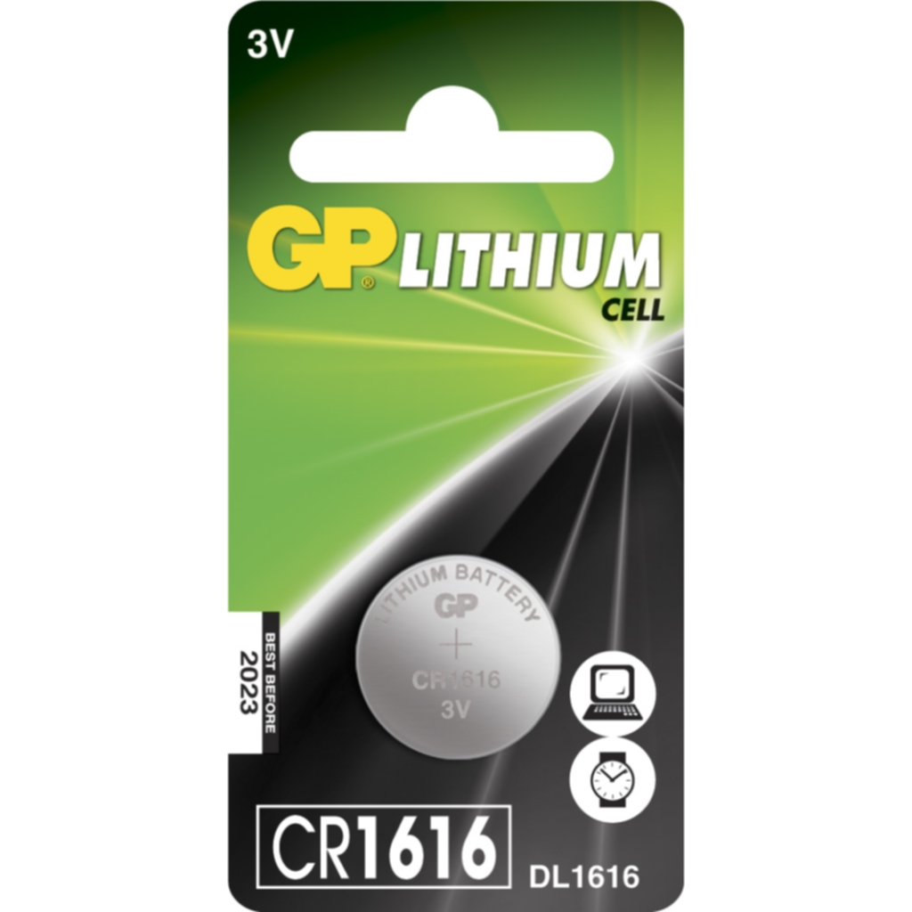GP BATTERIES GP CR 1616-C1 Batterier og ladere,Litiumbatterier,Knappeceller