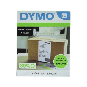 Label 104x159mm extra large shipping label 220/rl