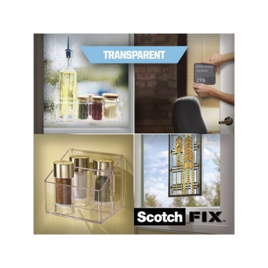 Scotch-Fix Transparent monteringstejp 19mmx1,5m