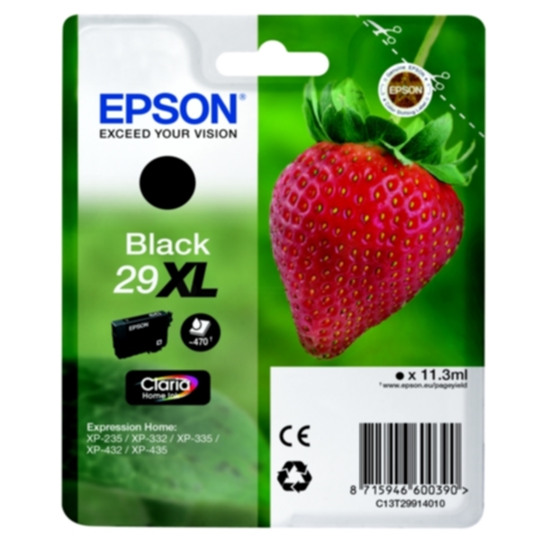 Epson 29XL Bläckpatron Svart