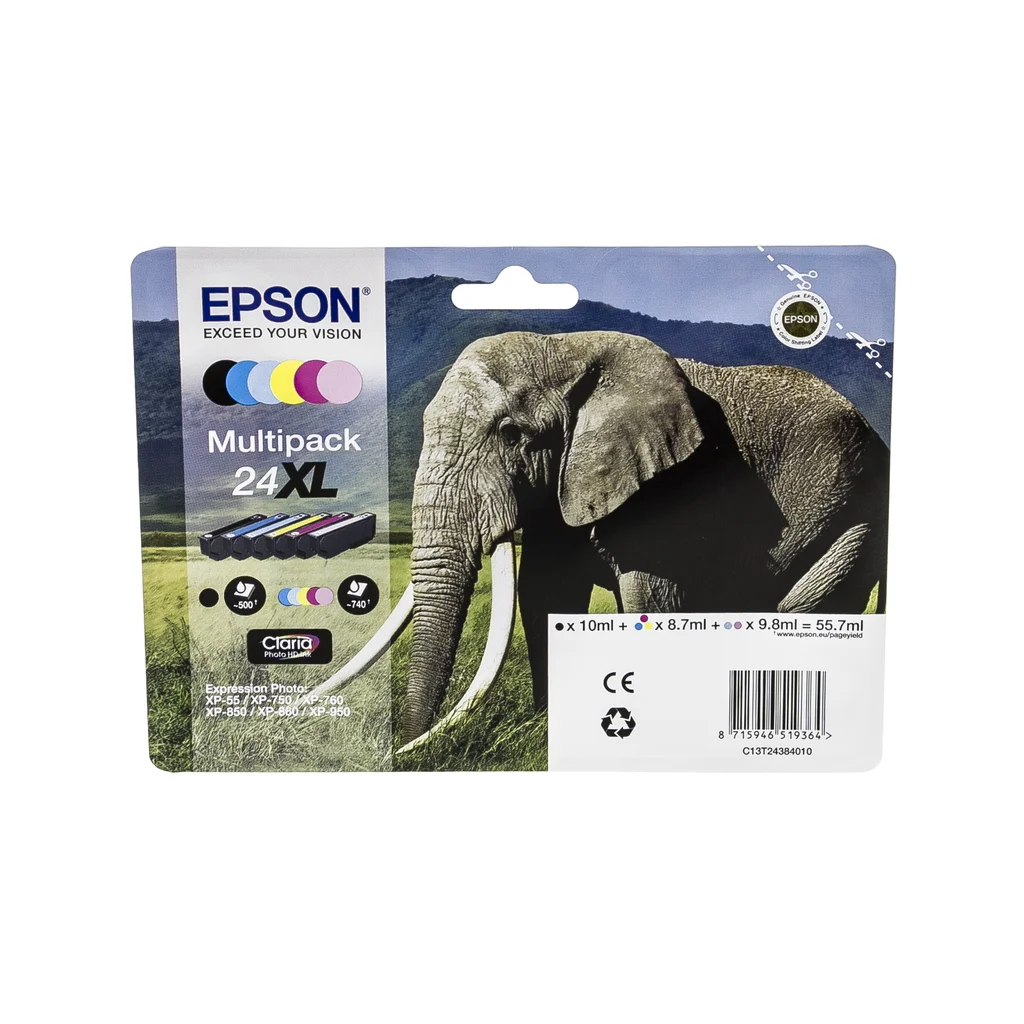 Epson 24XL Bläckpatron Multipack BK + CMY