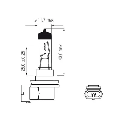Bosma billampa PGJ19-2 H11  55W 12V