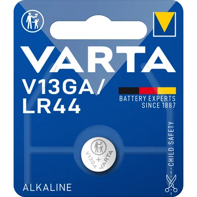 Varta Varta V13GA/LR44 Alkalisk batteri - 1 pk.. 4276101401 Modsvarer: N/A
