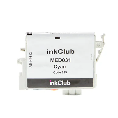 inkClub Blækpatron cyan, erstatter Epson T0612 MED031 Modsvarer: T0612