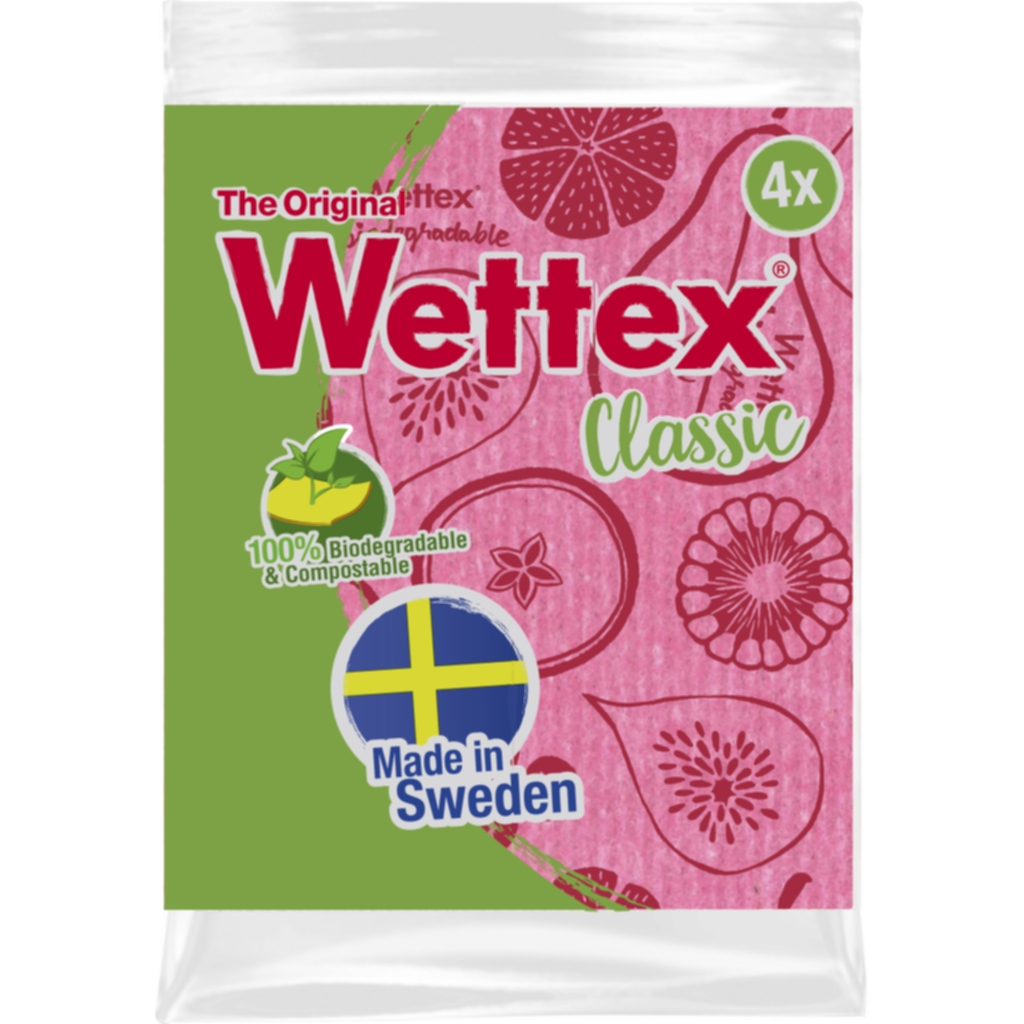 Vileda Oppvaskklut Wettex Classic farget, 4 stk. Andre rengjøringsprodukter,Oppvaskklut og svamper,Oppvask,Rengjør