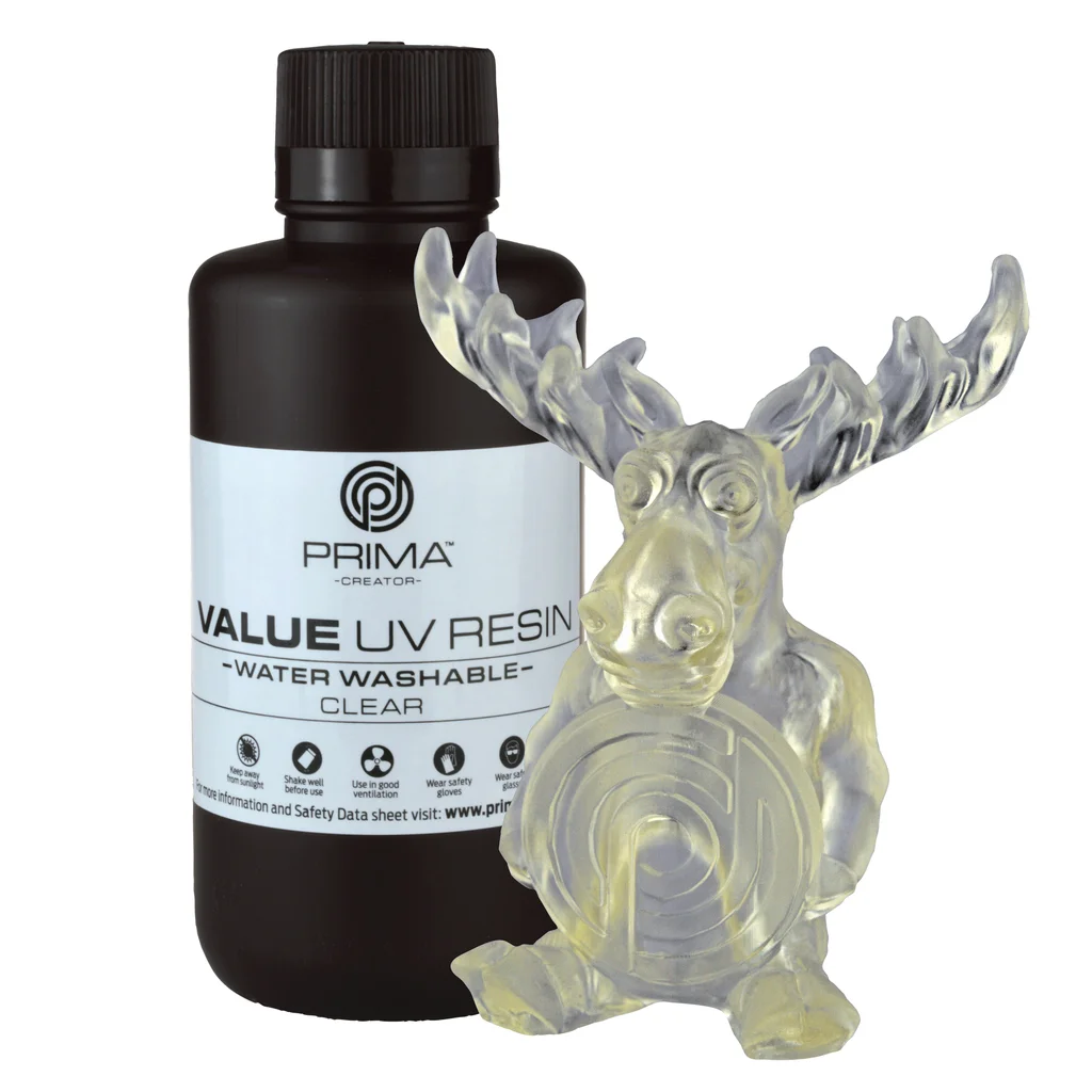 PrimaCreator Value Water Washable UV Resin - 500ml - Klar