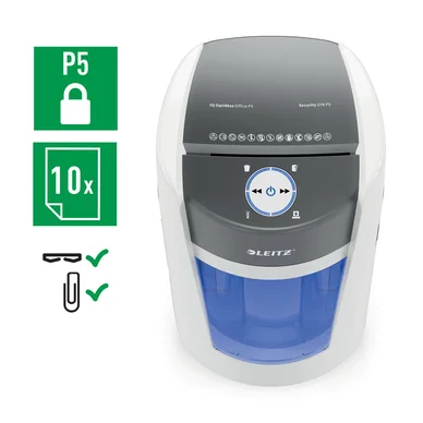Leitz Dokumentförstörare IQ OptiMax Office P5 Leitz Dokumentförstörare IQ OptiMax Office P5