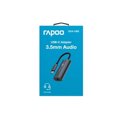 Rapoo alt Adapter USB-C UCA-1002 USB-C till 3,5 mm Ljud