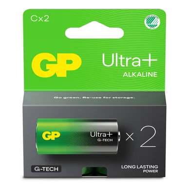 GP BATTERIES GP Ultra Plus Alkaline C-paristo 14AUP/LR14 2 pakkaus 151420 Vastaa: N/A