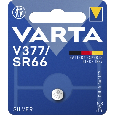 Varta Varta V377/SR66 Knapcelle-batteri - 1 pk. 377101401 Modsvarer: N/A billede