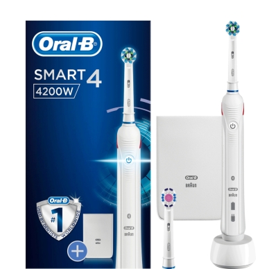 Oral-B Oral-B Eltandbørste Smart 4 4200 W 4210201203414 Modsvarer: N/A