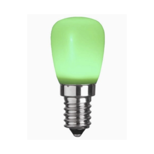 Grön LED E14 lampa 0,8W