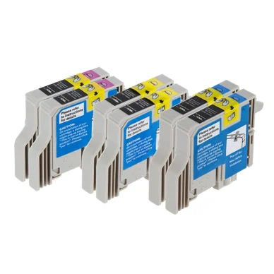 inkClub Multipack, 6 blækpatroner, 2x(C/M/Y) KEC06-6 Modsvarer: N/A